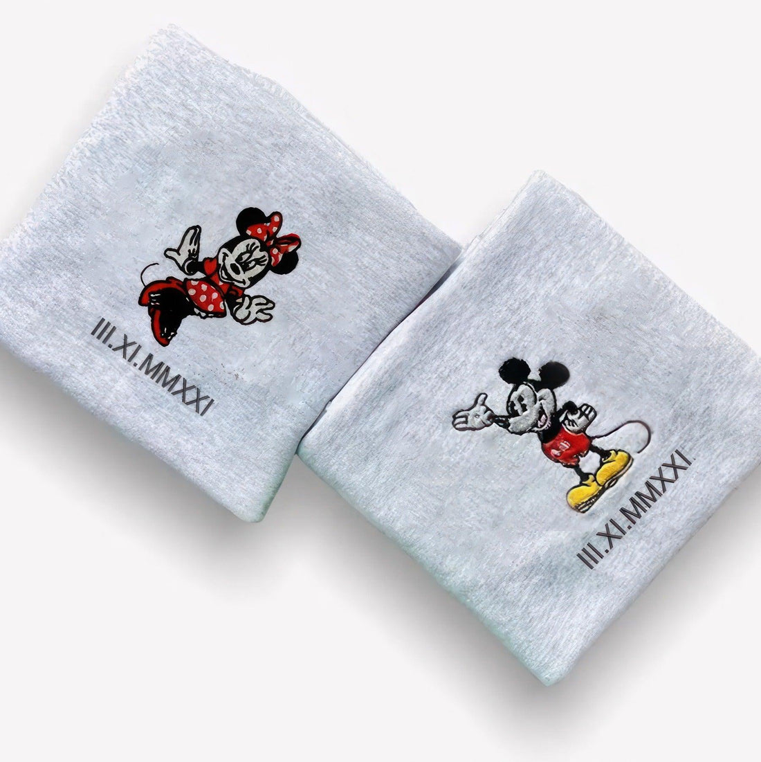 Custom Family Matching, Cute Mouse Couples Sweatshirt, Couple Embroidery Sweatshirt CM_C96