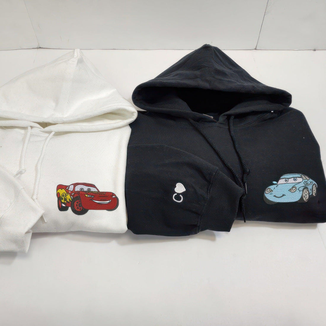 Custom Cars Sally Cartoon Couples Matching Sweatshirt, Couple Embroidery Sweatshirt CM_C07