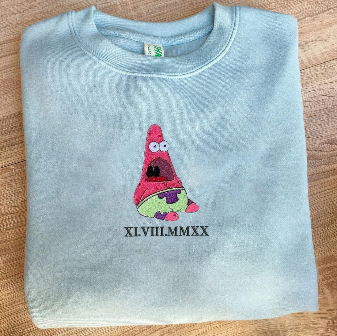 Custom Matching For Couples With Names, Sponge Cartoon Characters Sweatshirt, Couple Embroidery Sweatshirt CM_C108