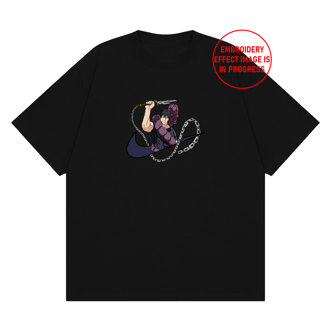 Dark Warrior Sweatshirt, Anime Embroidery Sweatshirt AN_A23
