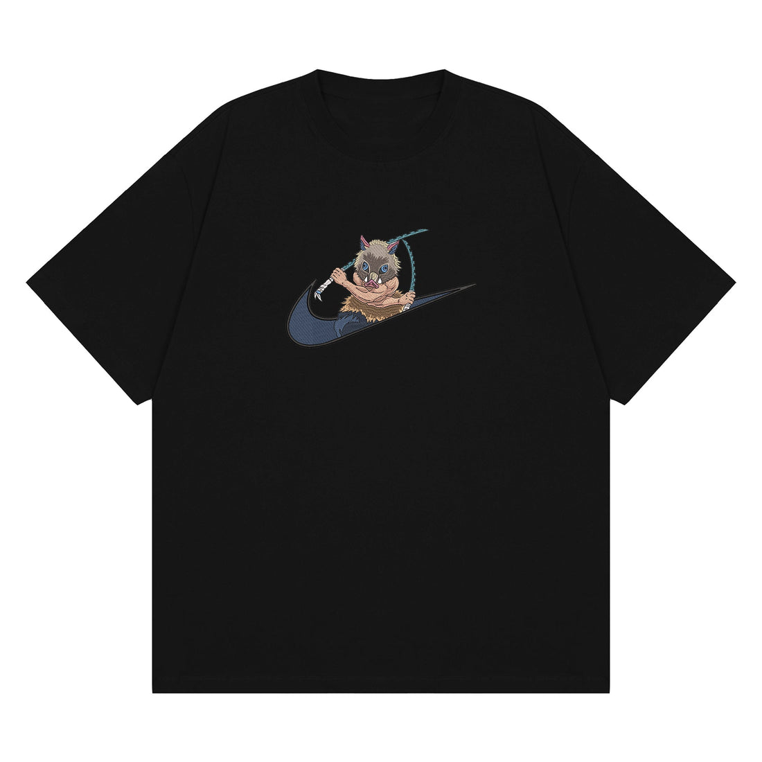 Boar-Headed Fighter Sweatshirt, Anime Embroidery Sweatshirt AN_A27