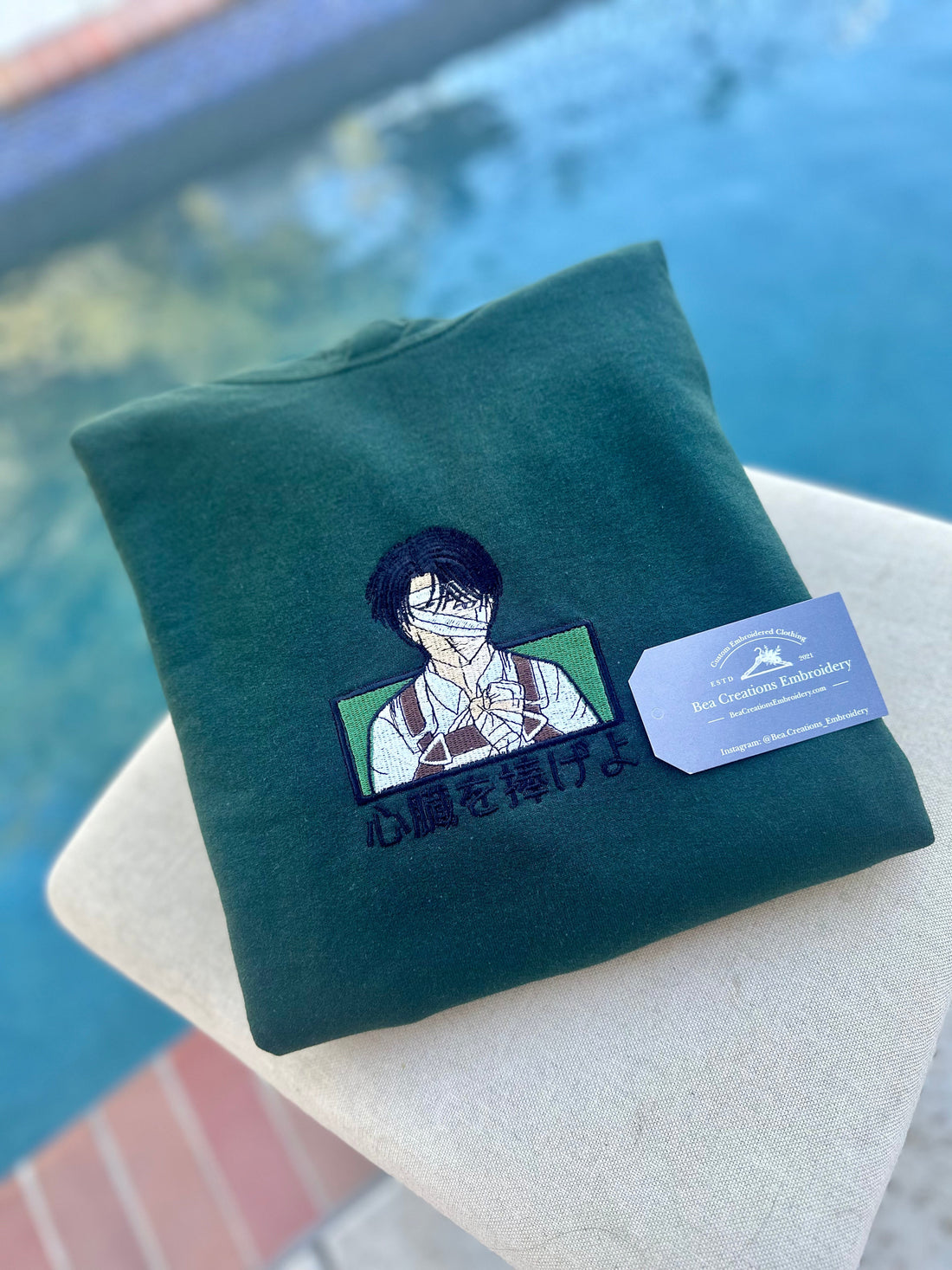 Anime Soldier Parody Sweatshirt, Anime Embroidery Sweatshirt BE_A17