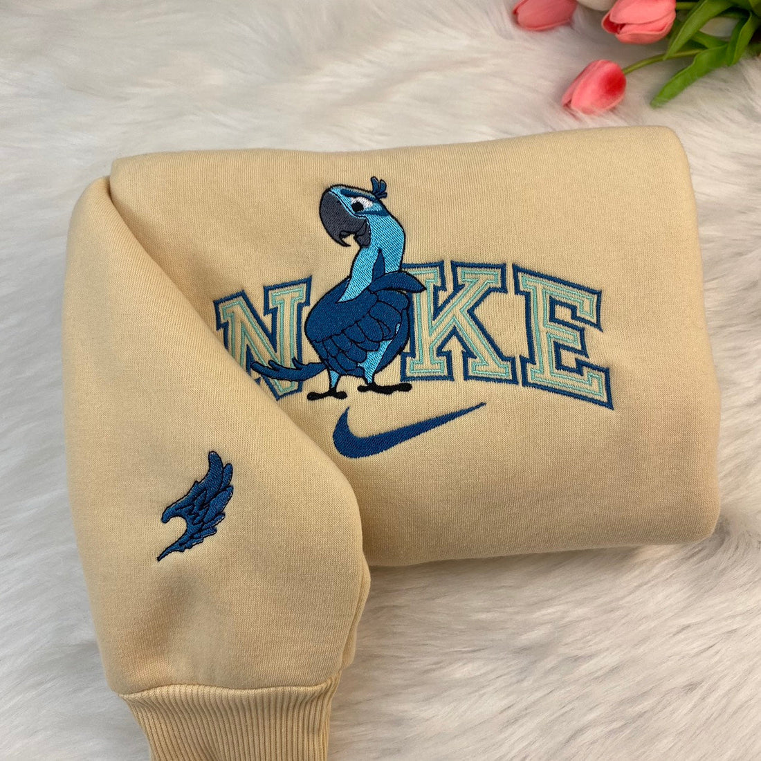 Bird Embroidery Sweatshirt, Cartoon Embroidery Sweatshirt CU_N30