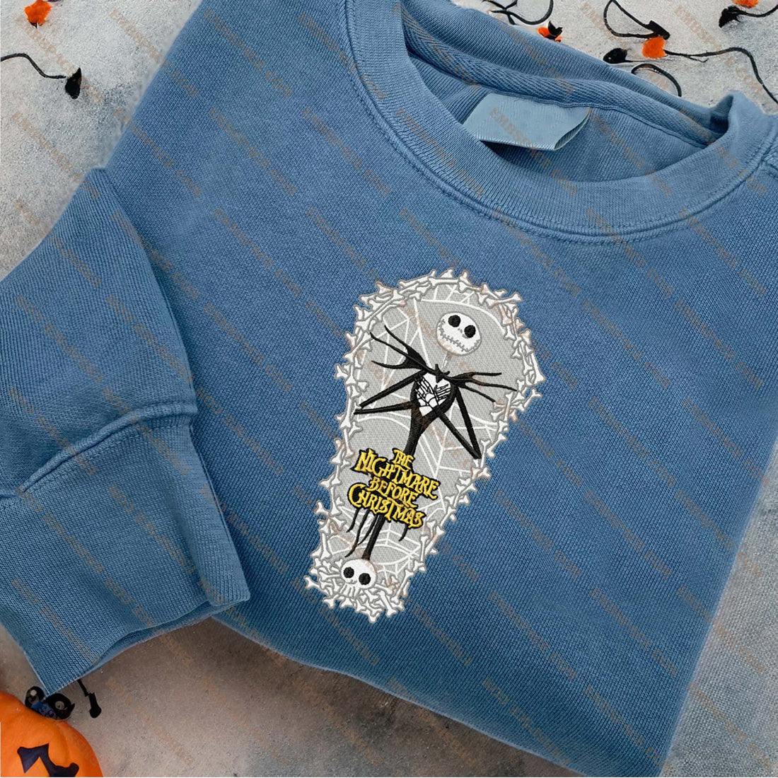 The King The Bad Dream Before Halloween Embroidery Sweatshirt, Halloween Embroidery Sweatshirt HLW_M1694