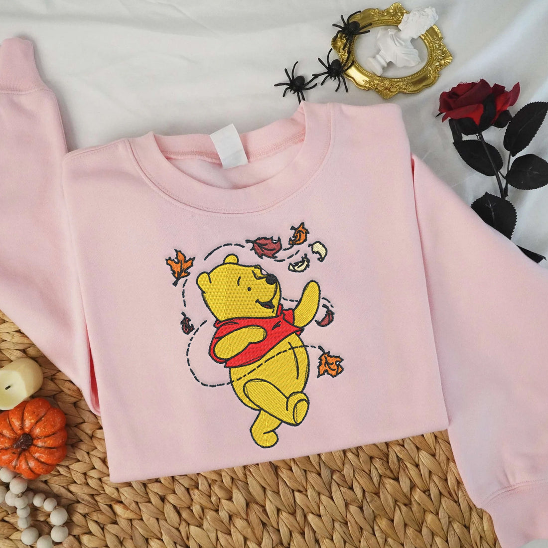 Bear Halloween Embroidery Sweatshirt, Halloween Embroidery Sweatshirt HLW_M121