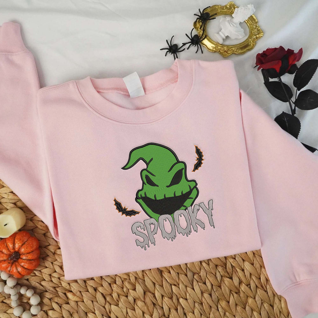 Bad Dream Christmas Horror Character Spooky Sweatshirt, Halloween Embroidery Sweatshirt HLW_M69