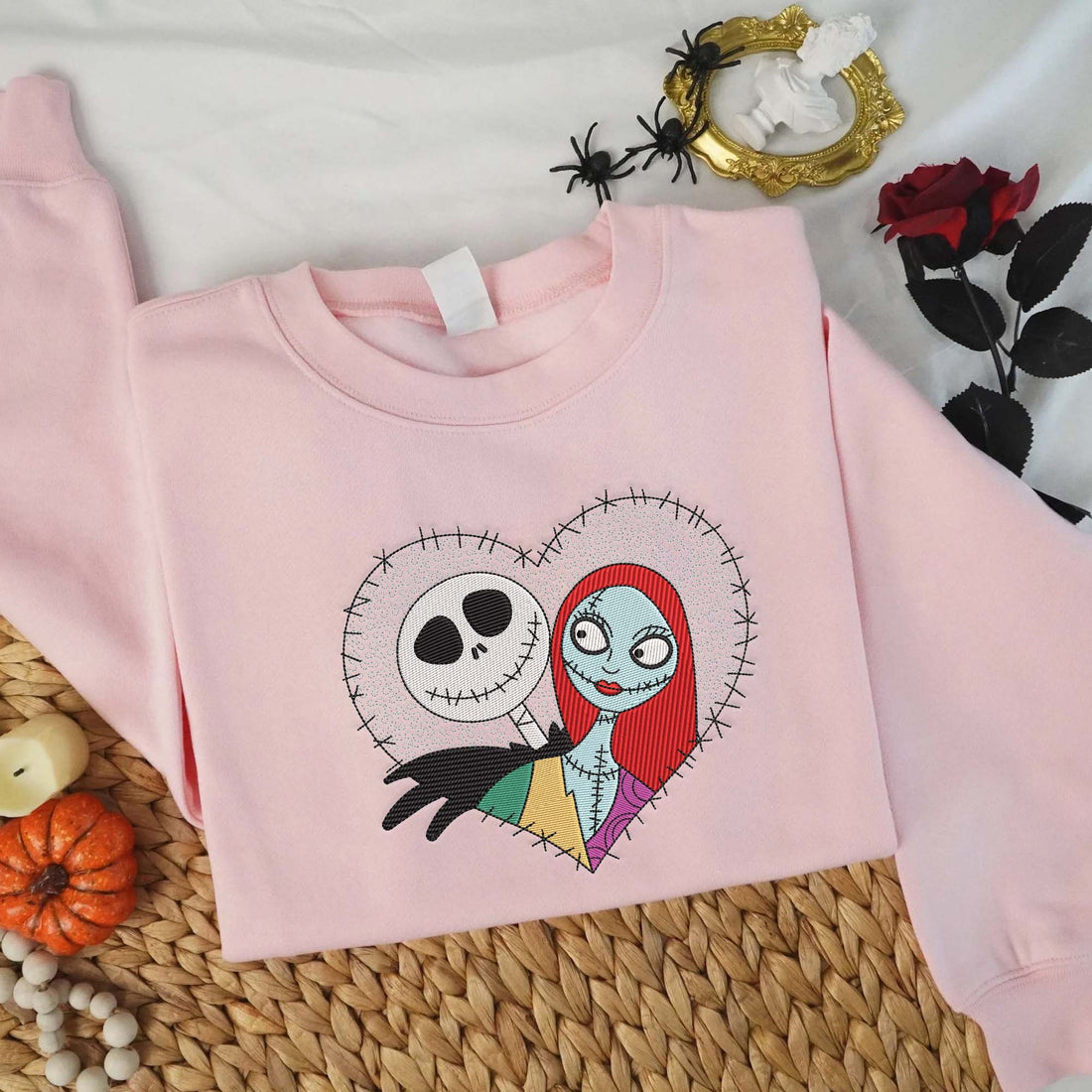 Halloween Horror Character Embroidery Sweatshirt, Halloween Embroidery Sweatshirt HLW_M52