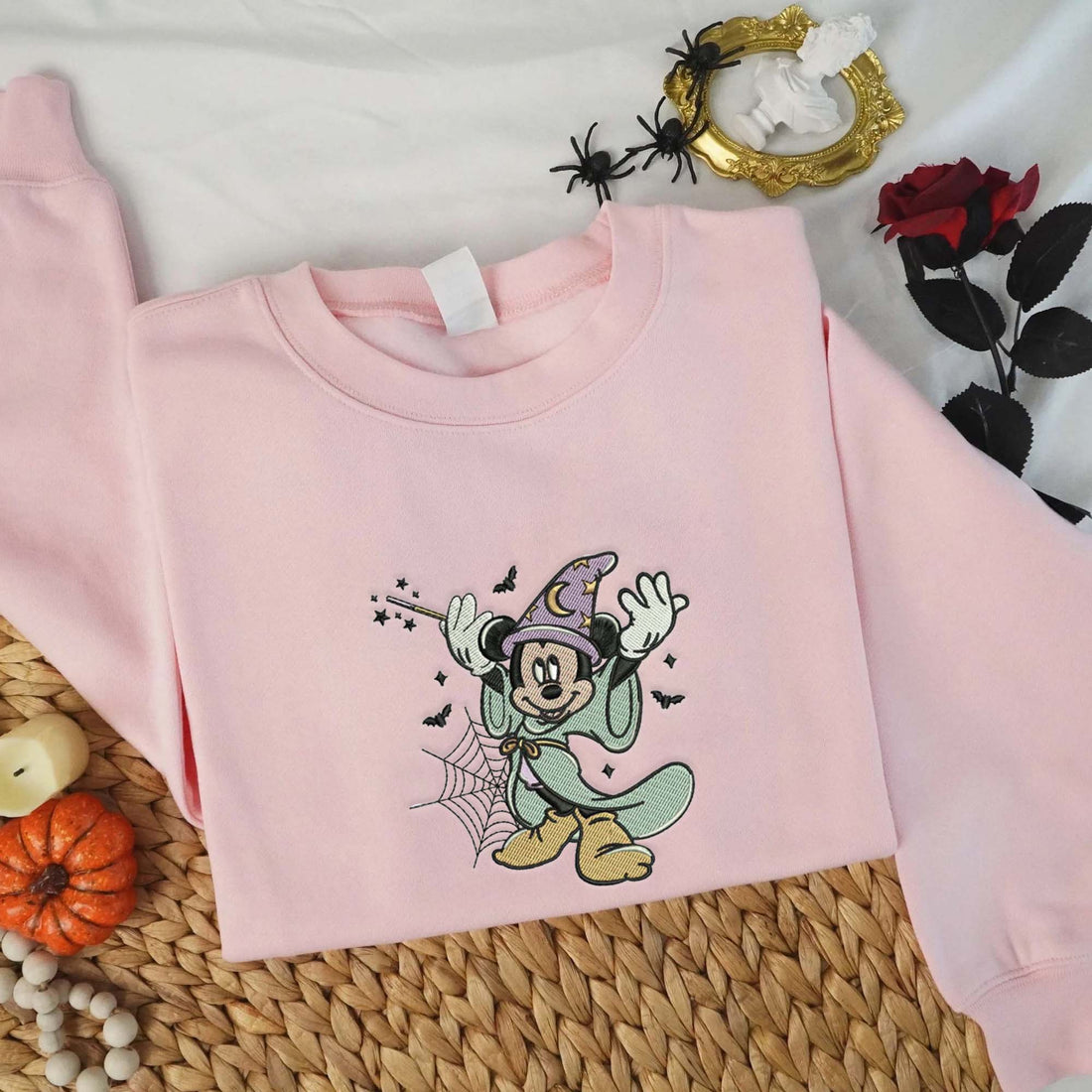Mice Do Magic Sweatshirt, Halloween Embroidery Sweatshirt HLW_M683