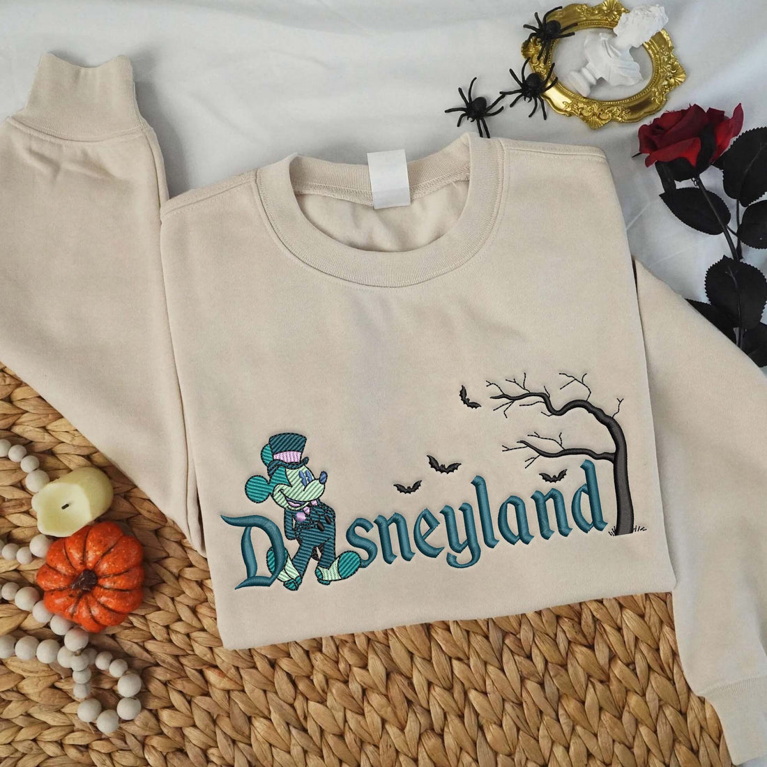 Mouse Boy Halloween Embroidery Sweatshirt, Halloween Embroidery Sweatshirt HLW_M1305