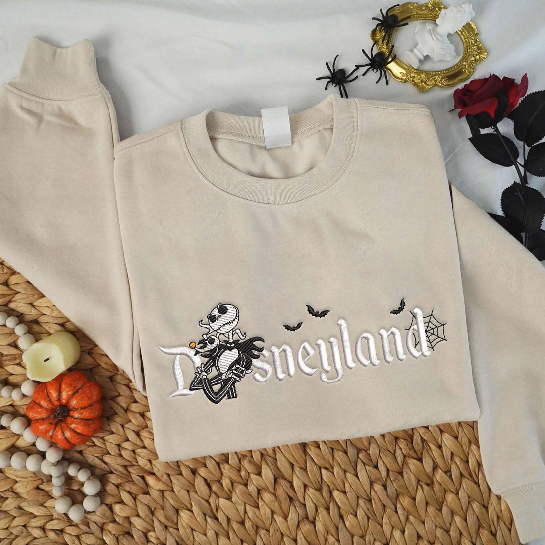 Horror Charater iin Bad Dream Halloween Embroidery Sweatshirt, Halloween Embroidery Sweatshirt HLW_M1291