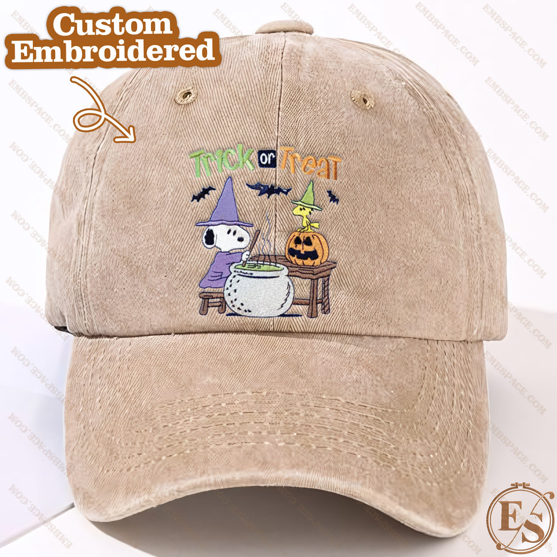 Cute Dog in Pumpkin Halloween Sweatshirt, Halloween Embroidery Sweatshirt HLW_M528