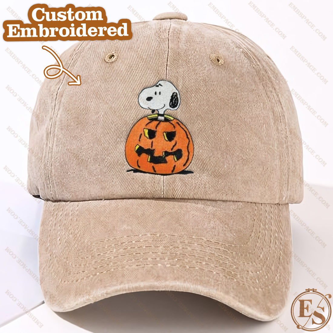 Cute Dog in Pumpkin Embroidered Sweatshirt, Halloween Embroidery Sweatshirt HLW_M540