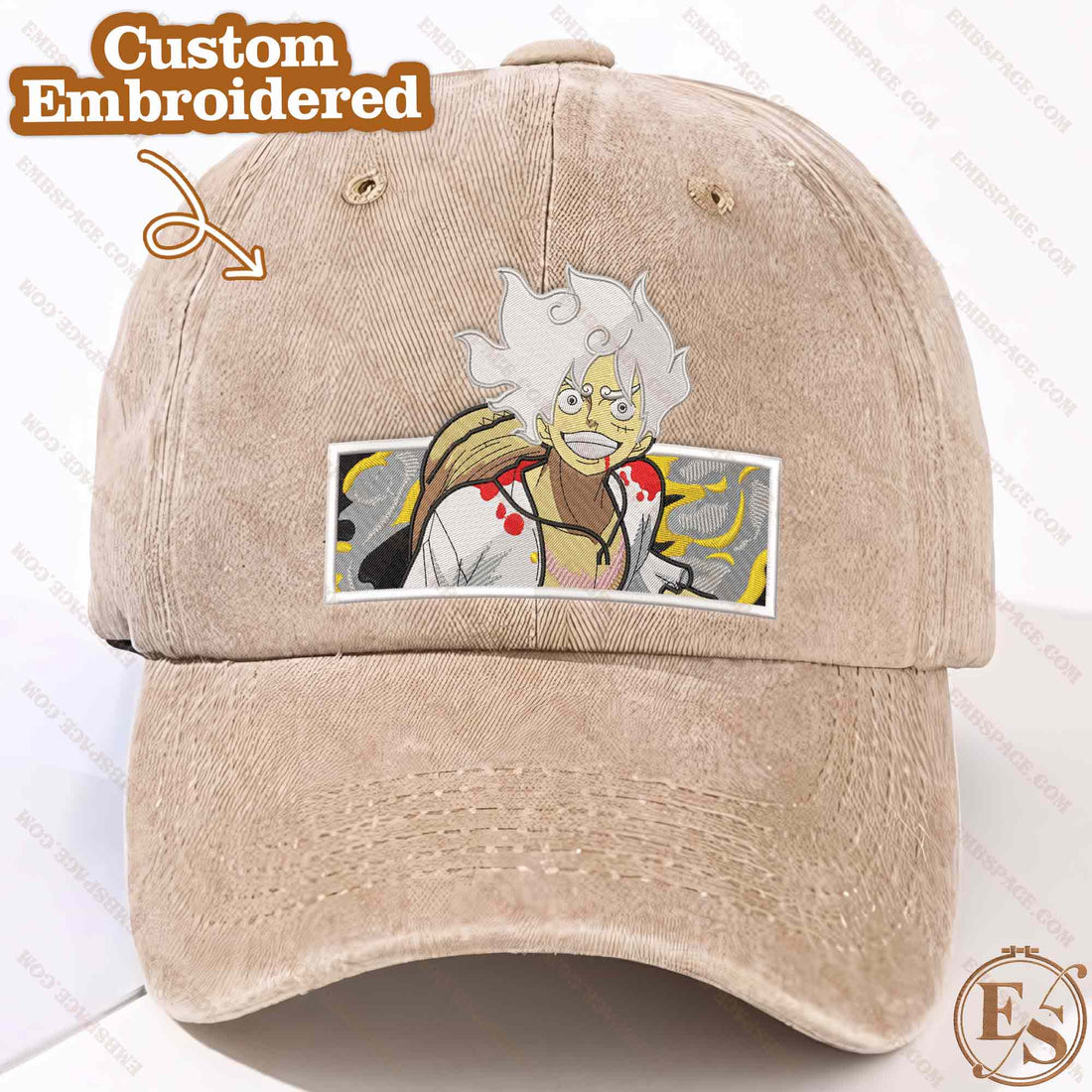 Anime The Supreme Gear Laugh Embroidery Sweatshirt, Manga Box Embroidery Sweatshirt A_OP57