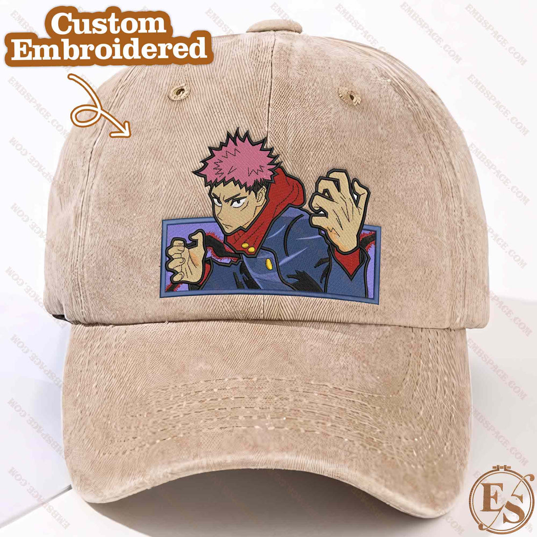 Anime The Determined Fighter Embroidery Sweatshirt, Manga Box Embroidery Sweatshirt A_JK21
