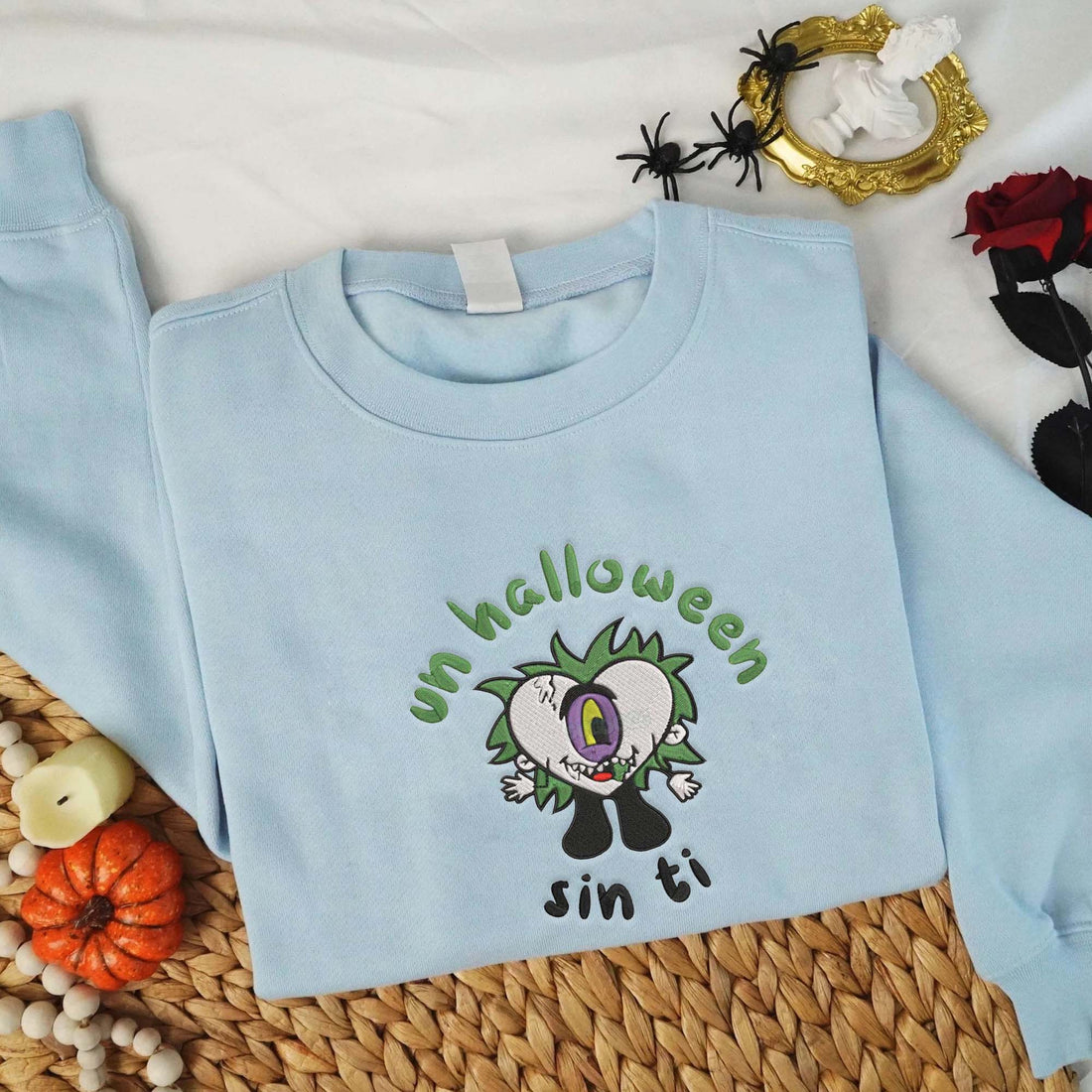 Horror Movie Halloween Embroidery Sweatshirt, Halloween Embroidery Sweatshirt HLW_M866