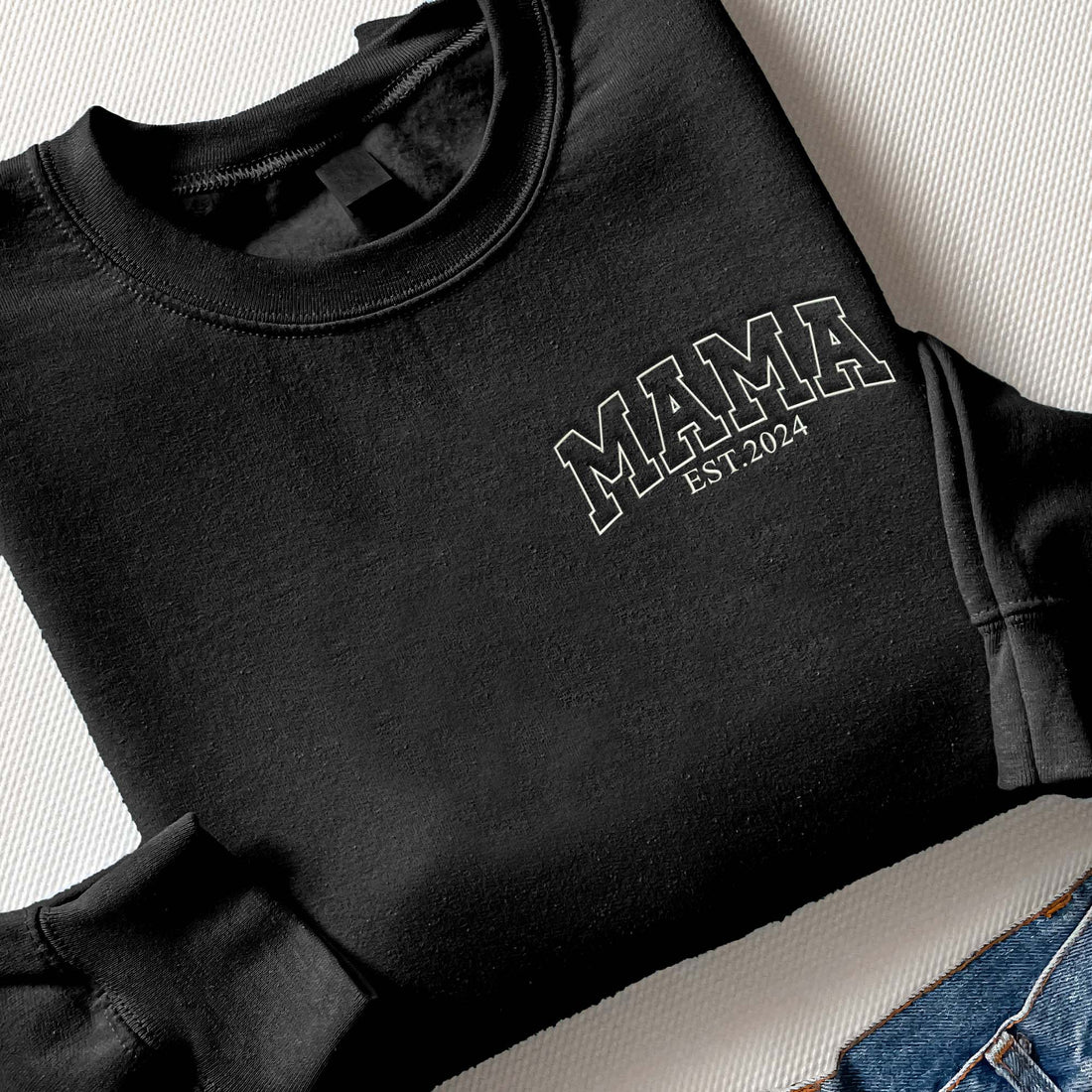 Personalized Mom Embroidered Shirt, Mom Crewneck Kids Names Sweatshirt For Mother's Day F_M97