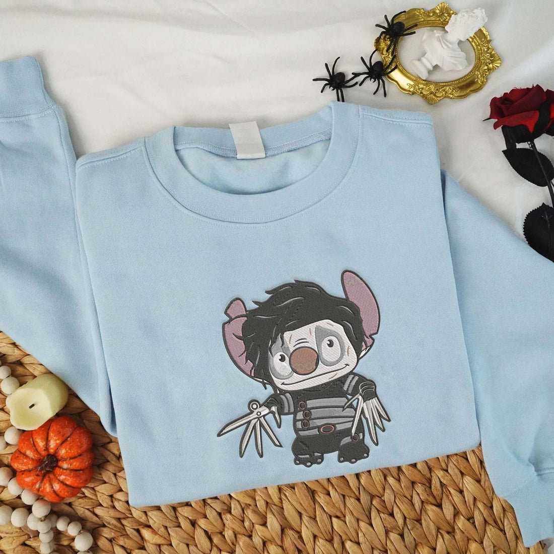 Horror Character Cartoon Halloween Embroidery Sweatshirt, Halloween Embroidery Sweatshirt HLW_M869