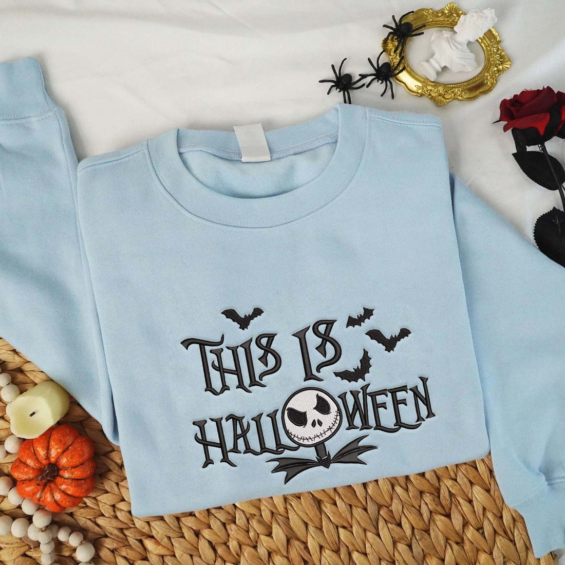 This Is Halloween Embroidery Sweatshirt, Halloween Embroidery Sweatshirt HLW_M1011