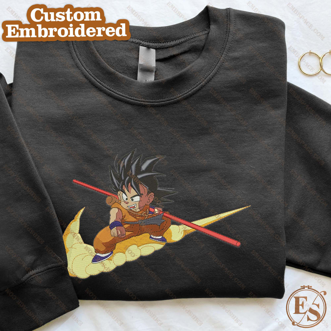 N Anime The Legendary Hero Cloud Sweatshirt, N Anime Embroidery Sweatshirt A_DB56