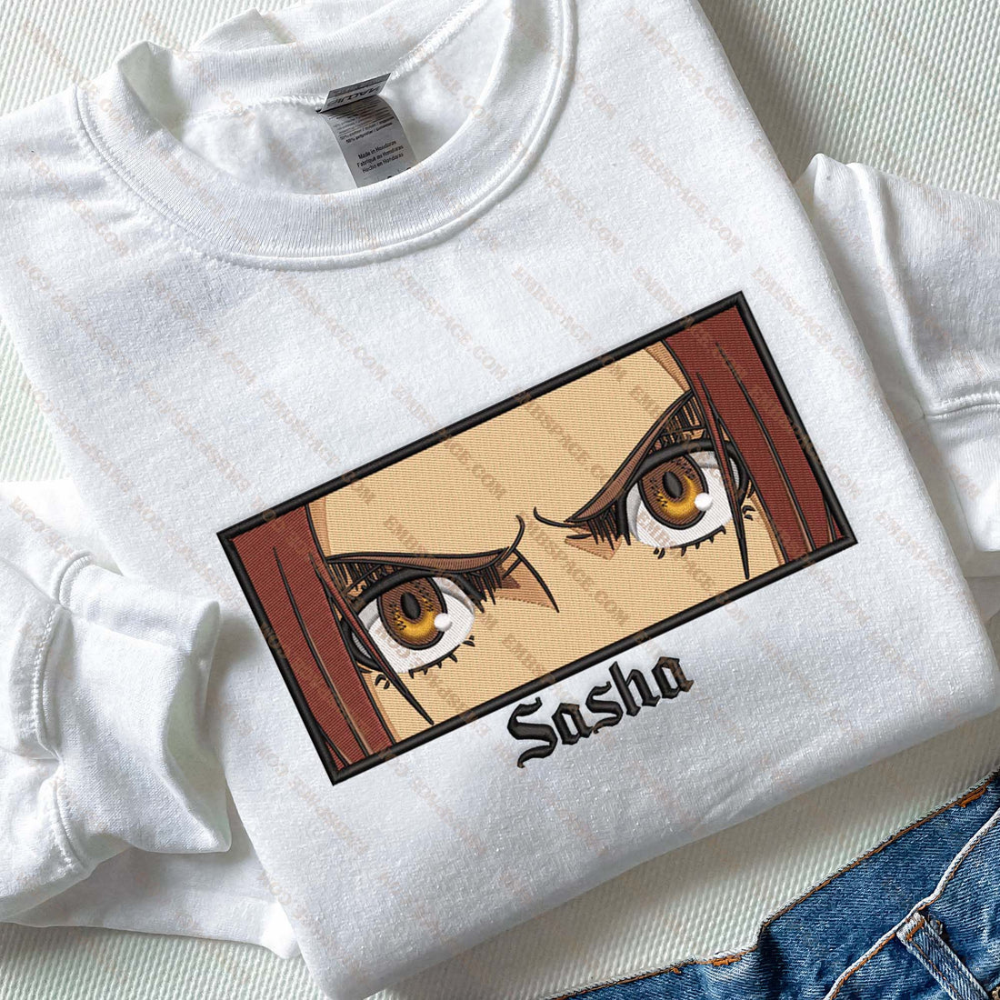 Anime The Sharp Shooter Embroidery Sweatshirt, Manga Box Embroidery Sweatshirt A_AT08