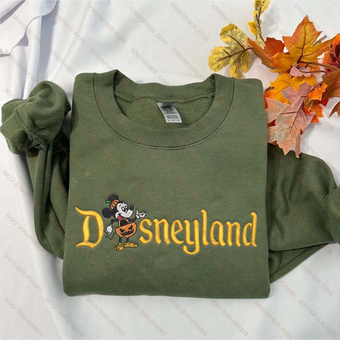Cartoon Mouse Character Magical Land Halloween Embroidery Sweatshirt, Halloween Embroidery Sweatshirt HLW_M1772