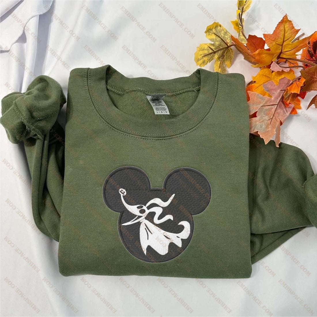 Mouse Dog Horror Character Halloween Embroidery Sweatshirt, Halloween Embroidery Sweatshirt HLW_M2010