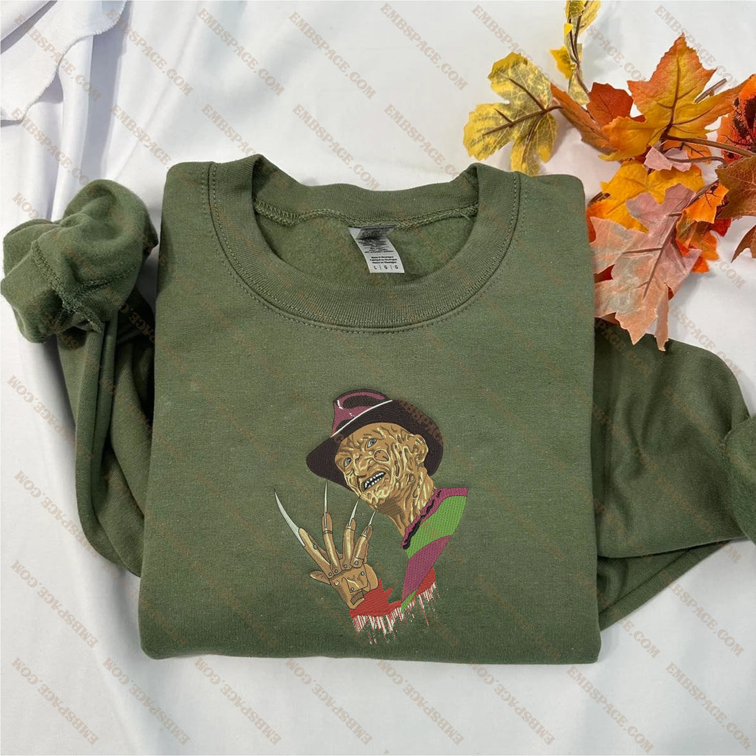 Horror Movie Characters Embroidery Sweatshirt, Halloween Embroidery Sweatshirt HLW_M1731