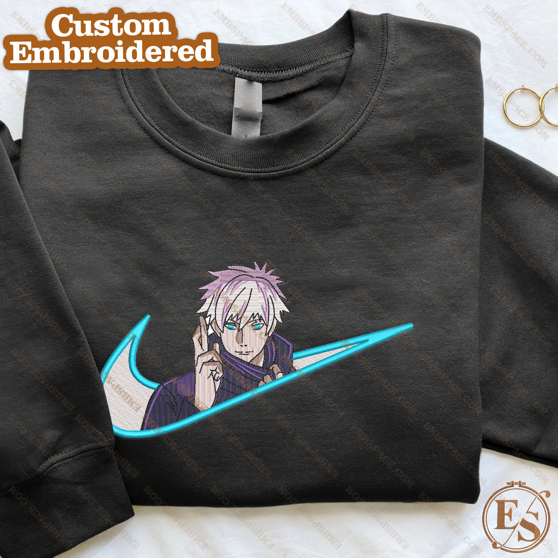 N Anime The Ultimate Sorcerer Fingers Sweatshirt, N Anime Embroidery Sweatshirt A_JK45