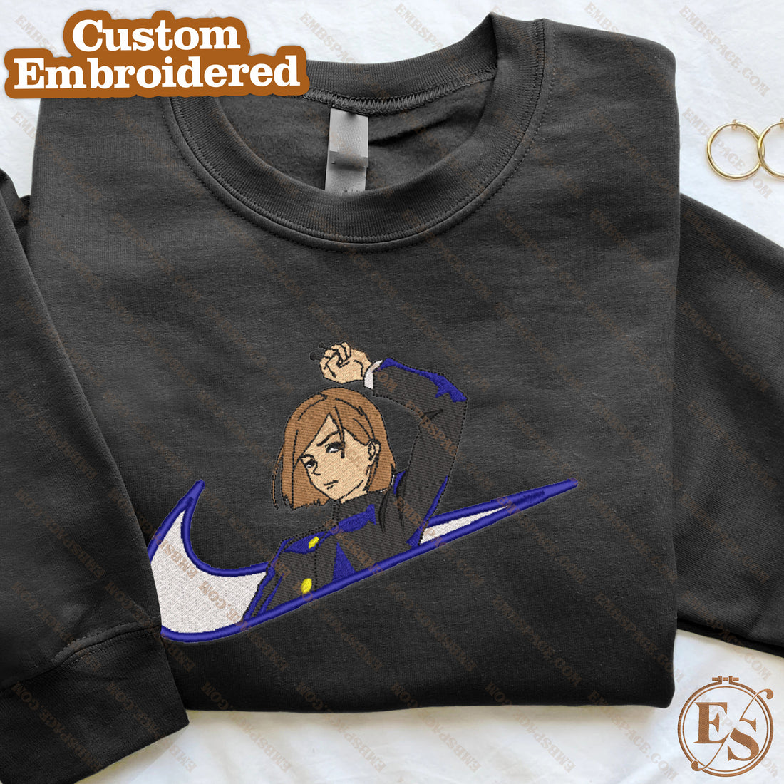 Anime The Stylish Sorcerer Embroidery Sweatshirt, Manga Box Embroidery Sweatshirt A_JK49