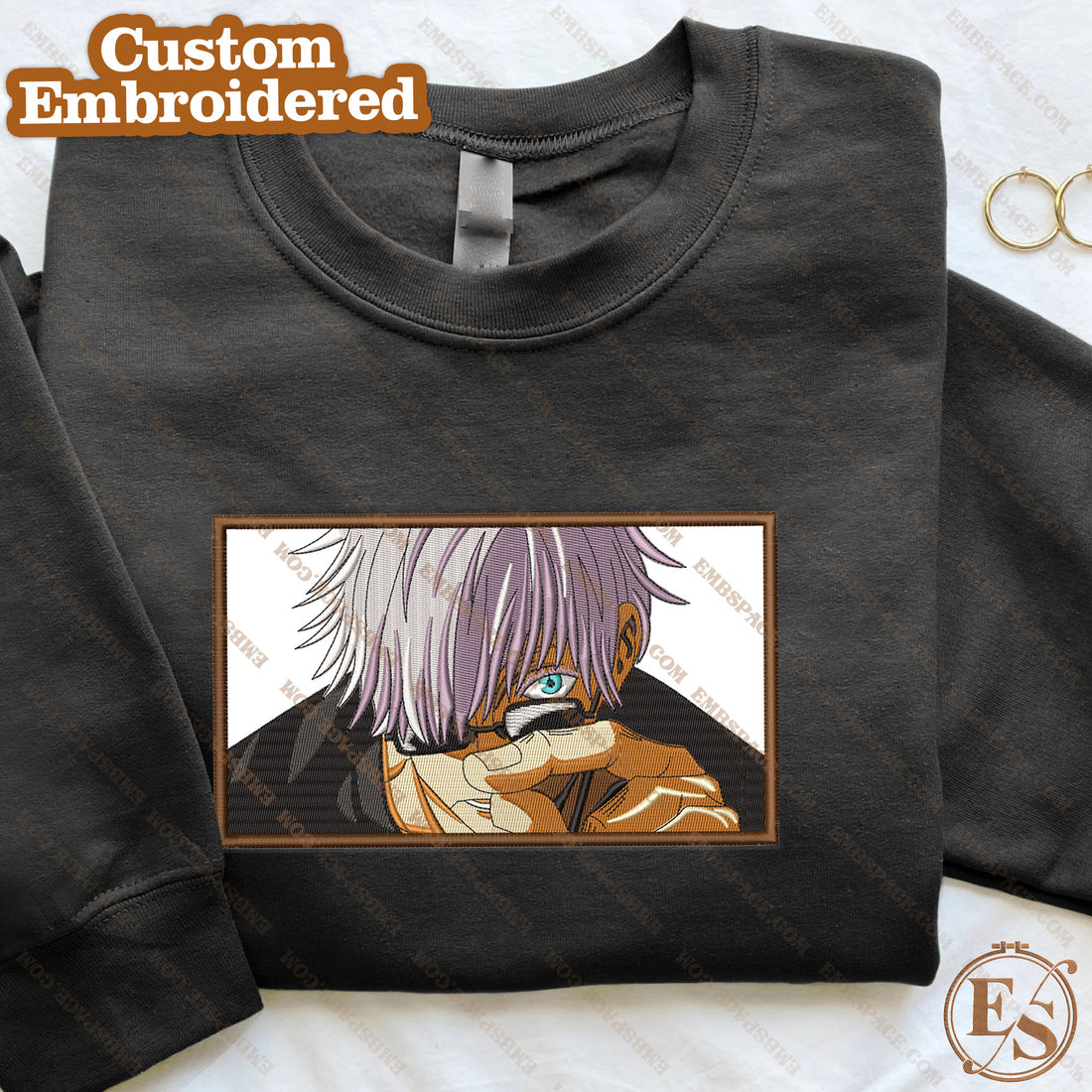 Anime The Mysterious Mentor Pinch Sweatshirt, Manga Box Embroidery Sweatshirt A_JK40