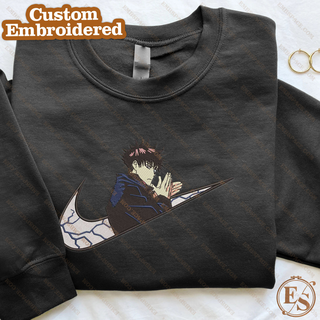 N Anime The Master of Shikigami Sweatshirt, N Anime Embroidery Sweatshirt A_JK22