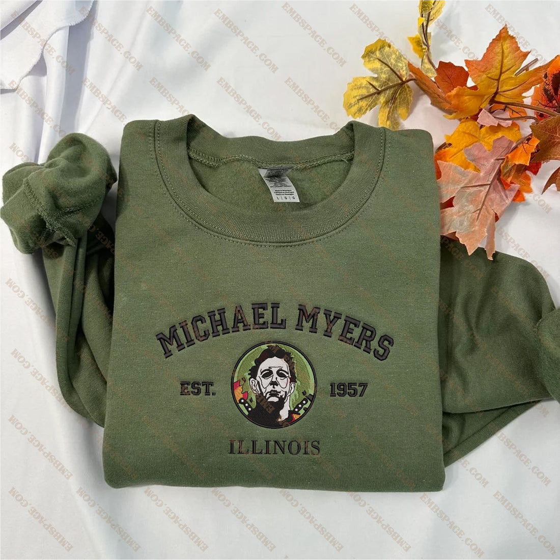Horror Knife Character Est 1957 Halloween Embroidery Sweatshirt, Halloween Embroidery Sweatshirt HLW_M1853