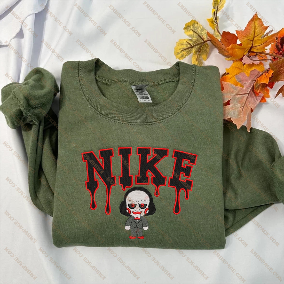 Horror Character Halloween Embroidery Sweatshirt, Halloween Embroidery Sweatshirt HLW_M1864