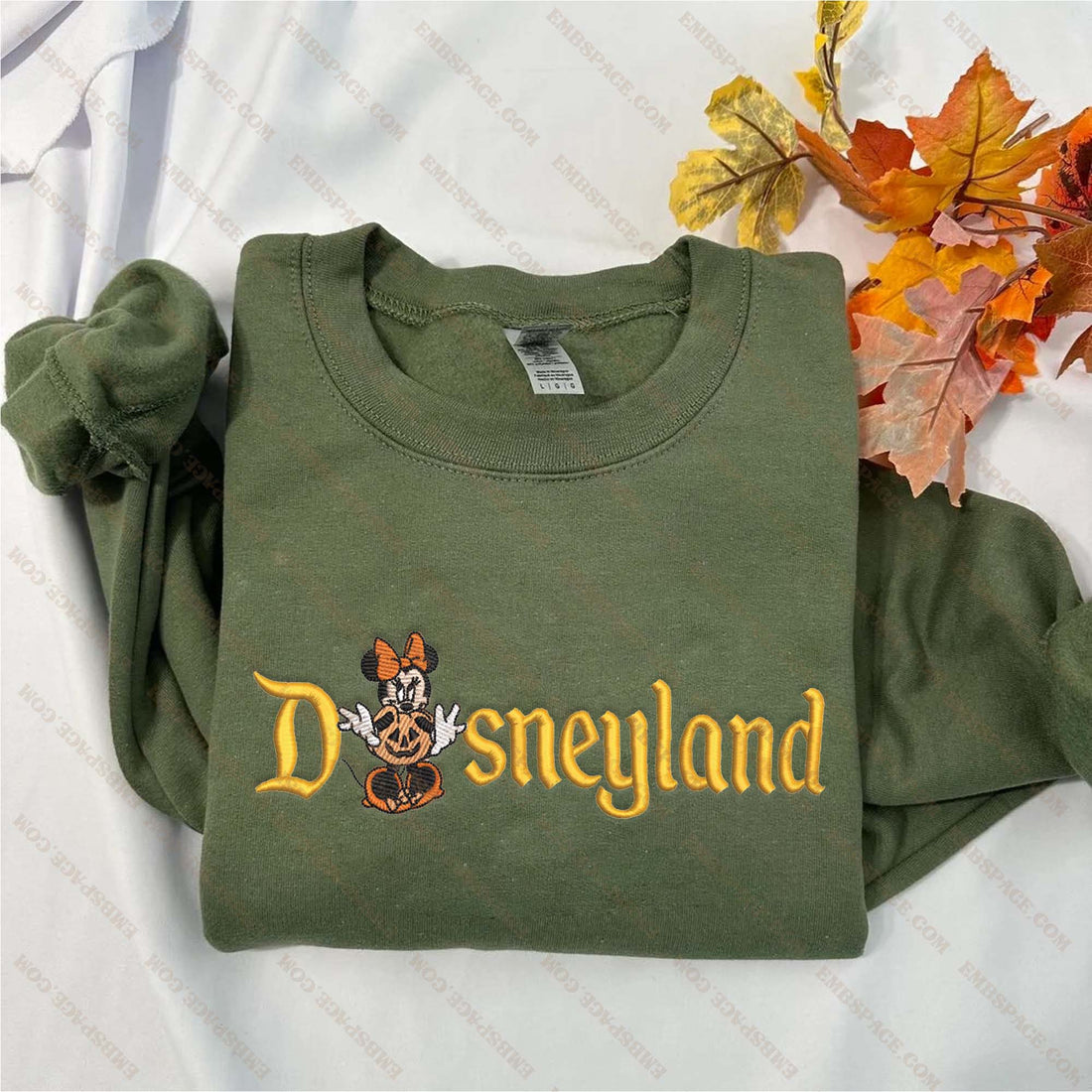 Cartoon Girl Mouse Character Magical Land Halloween Embroidery Sweatshirt, Halloween Embroidery Sweatshirt HLW_M1773