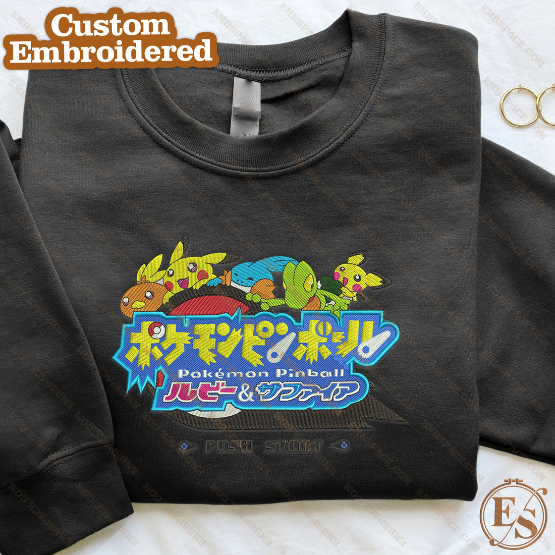 Anime The Pinball-Inspired Entity Sweatshirt, Manga Box Embroidery Sweatshirt A_PK10