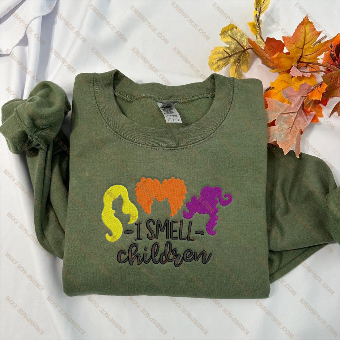 I Smell Children Halloween Embroidery Sweatshirt, Halloween Embroidery Sweatshirt HLW_M1874