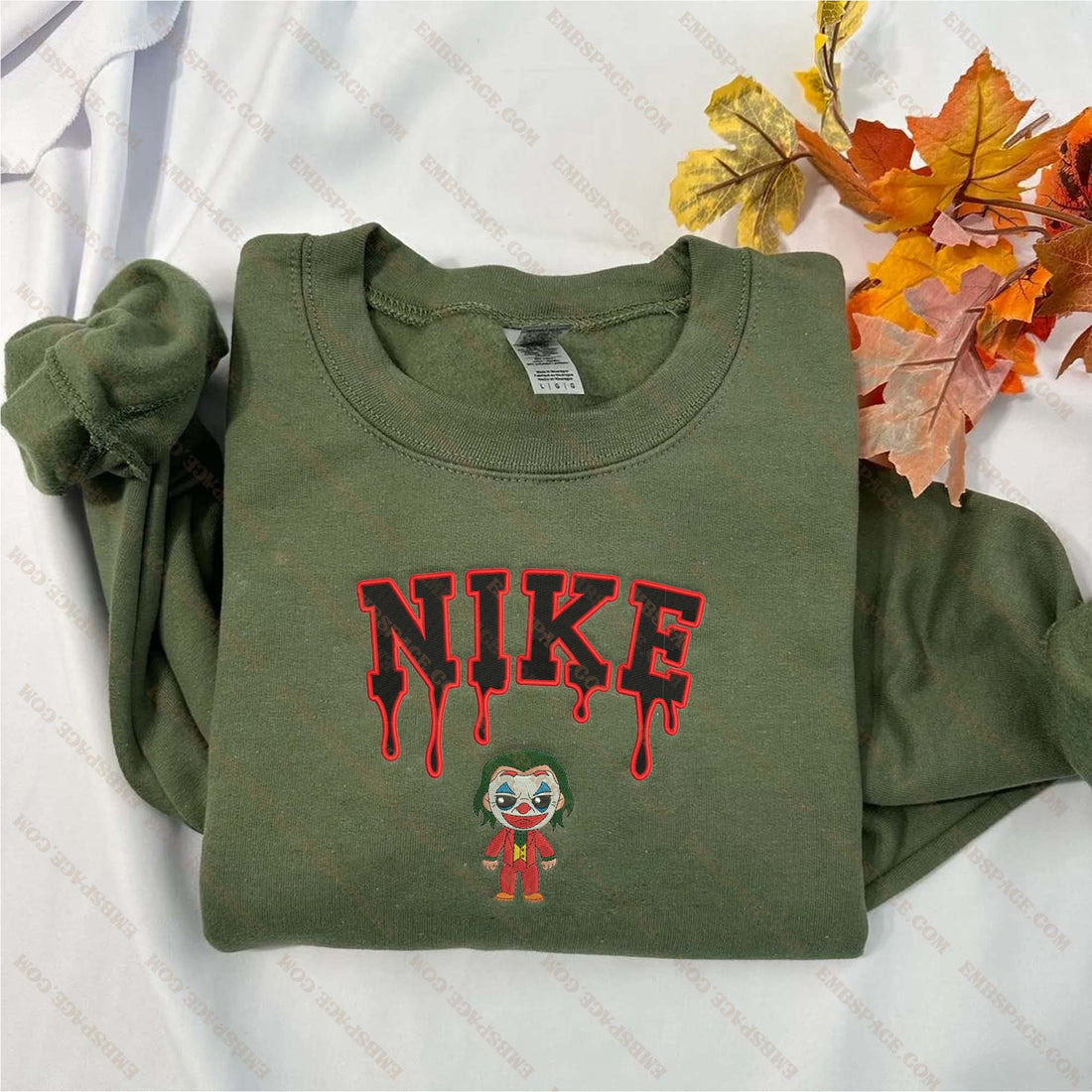 N Baby Horror Halloween Embroidery Sweatshirt, Halloween Embroidery Sweatshirt HLW_M2099