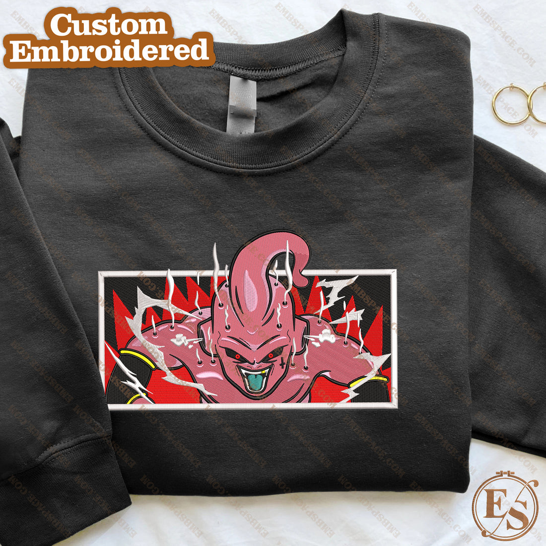 Anime The Legendary Evil Being Embroidery Sweatshirt, Manga Box Embroidery Sweatshirt A_DB22