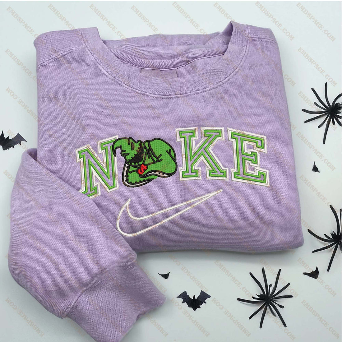 N Horror Character in The Bad Dream Halloween Embroidery Sweatshirt, Halloween Embroidery Sweatshirt HLW_M1835