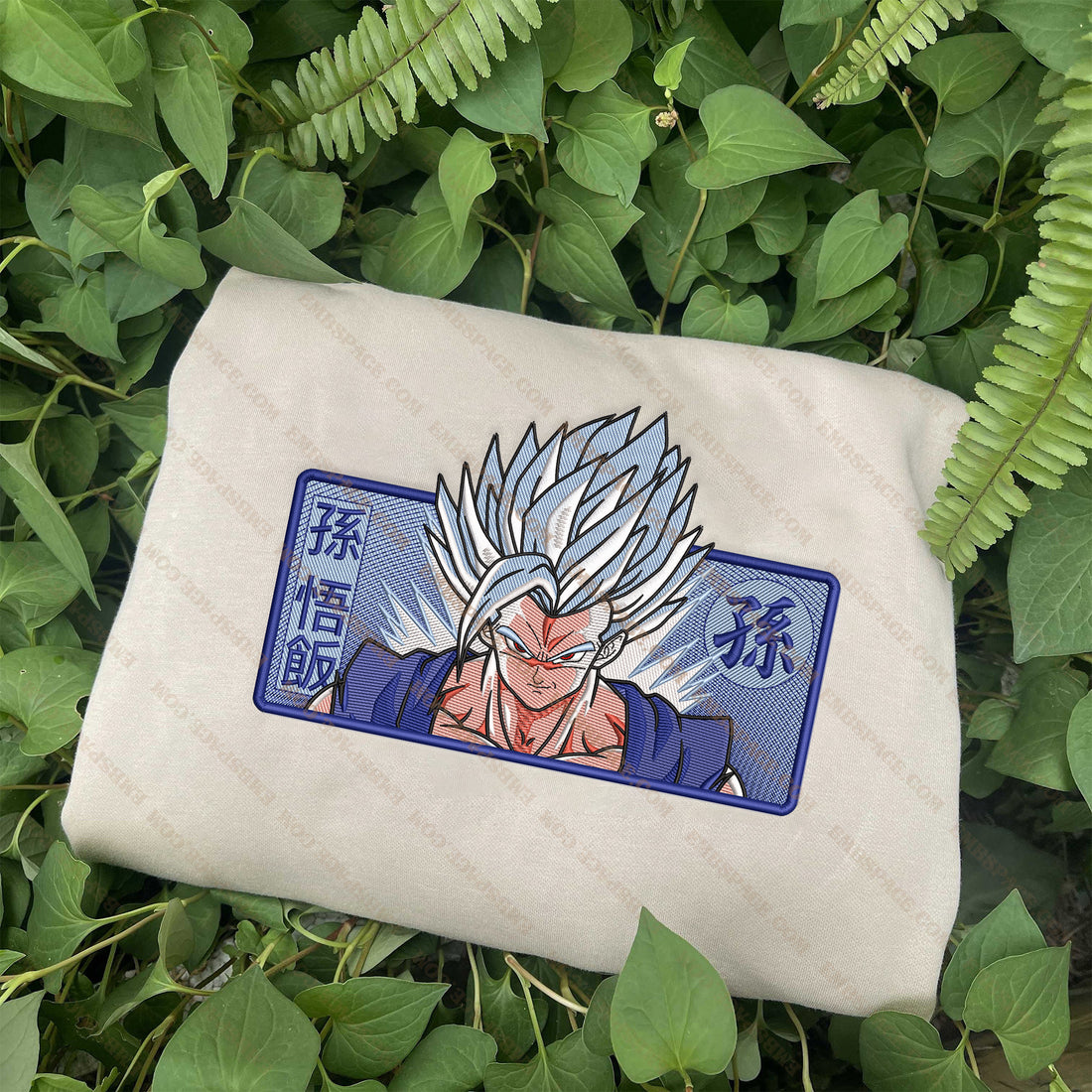 Anime The Resilient Warrior's Power Sweatshirt, Manga Box Embroidery Sweatshirt A_DB10
