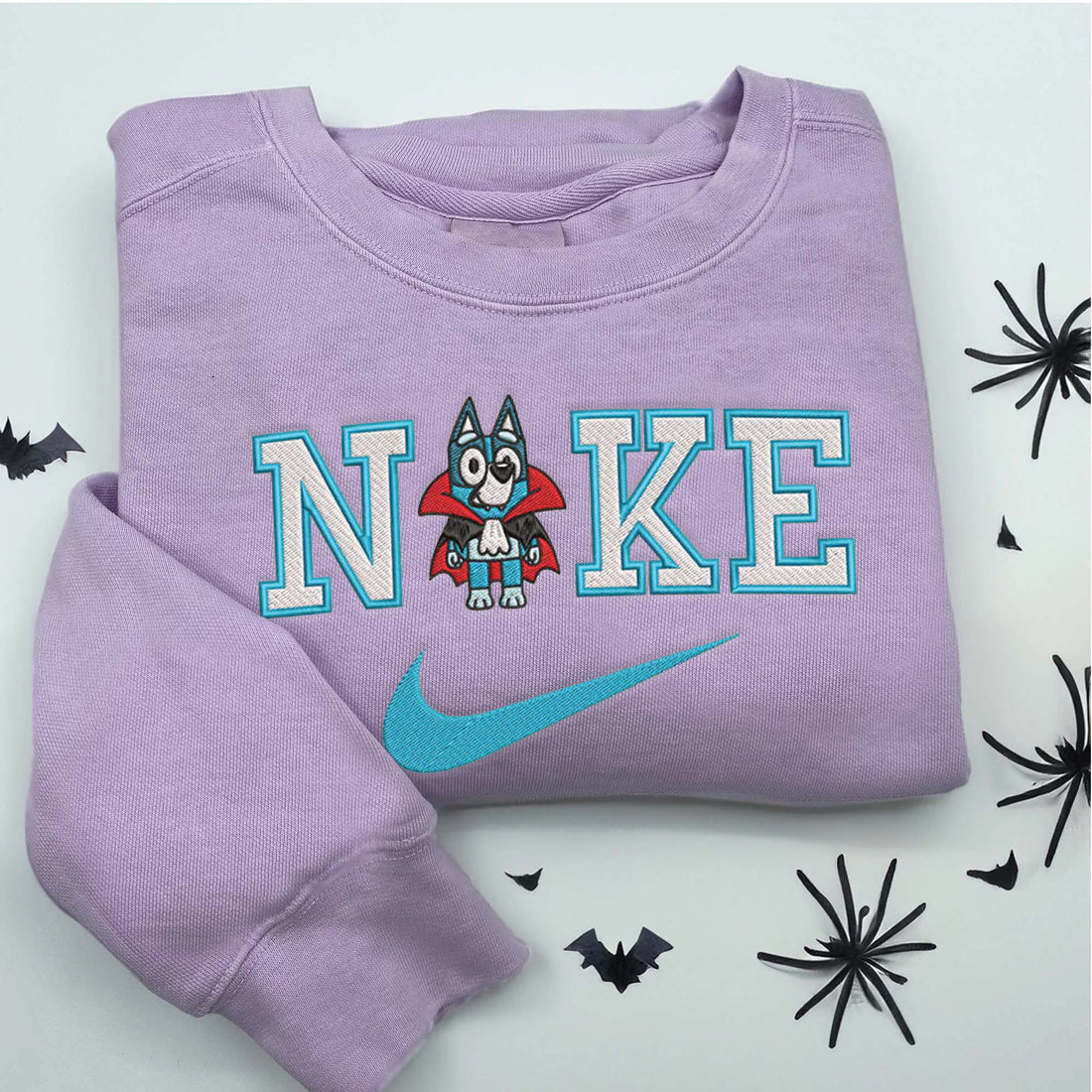 N Cartoon Funny Character Embroidery Sweatshirt, Halloween Embroidery Sweatshirt HLW_M599