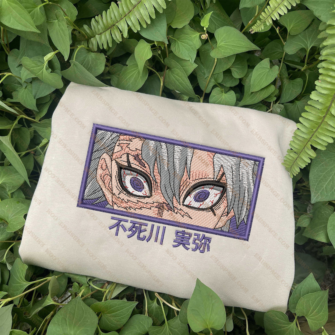Anime The Wind Pillar Character Angry Eyes Emb Sweatshirt, Anime Box Embroidery Sweatshirt A_DS33