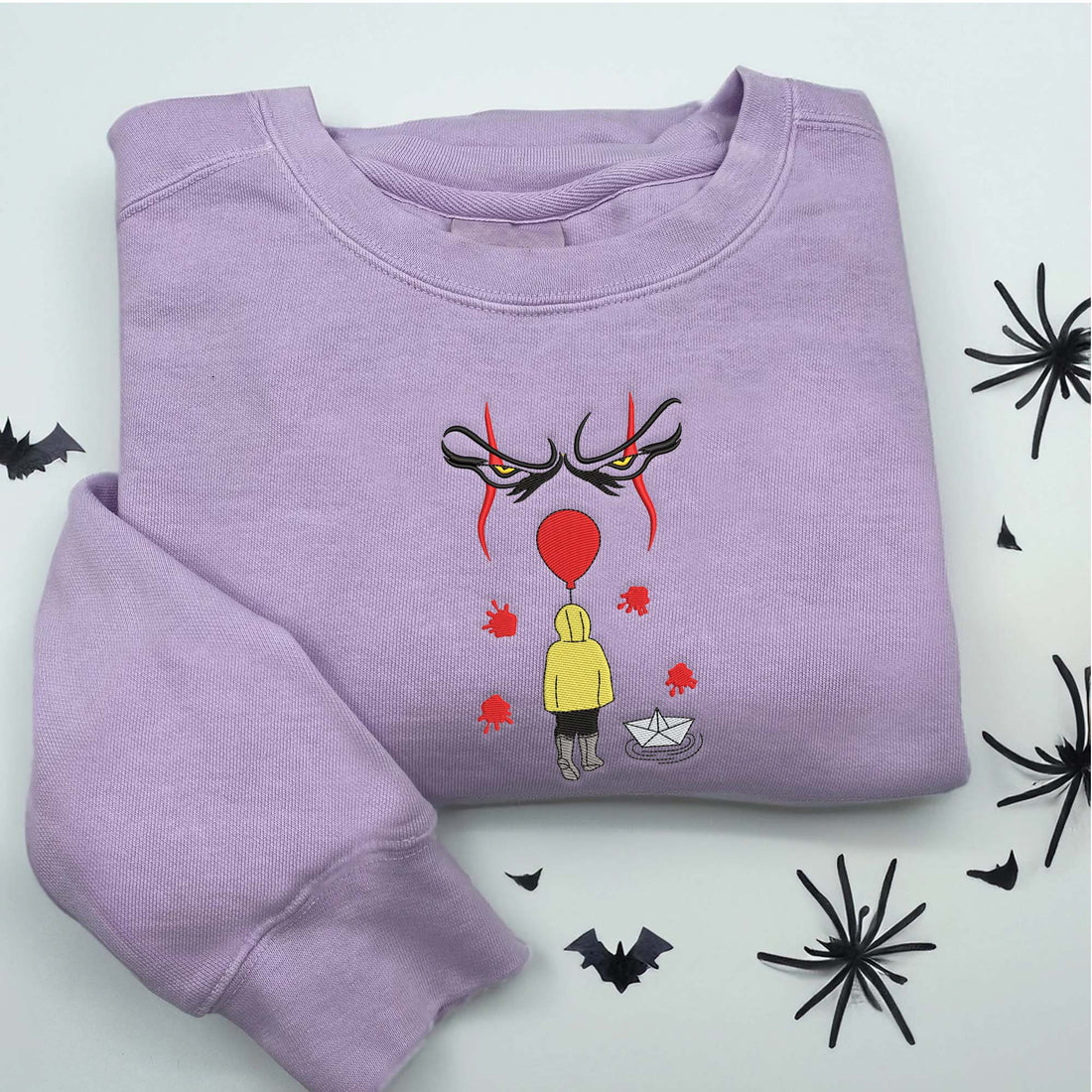 You'll Float Too Dancing Halloween Sweatshirt, Halloween Embroidery Sweatshirt HLW_M210