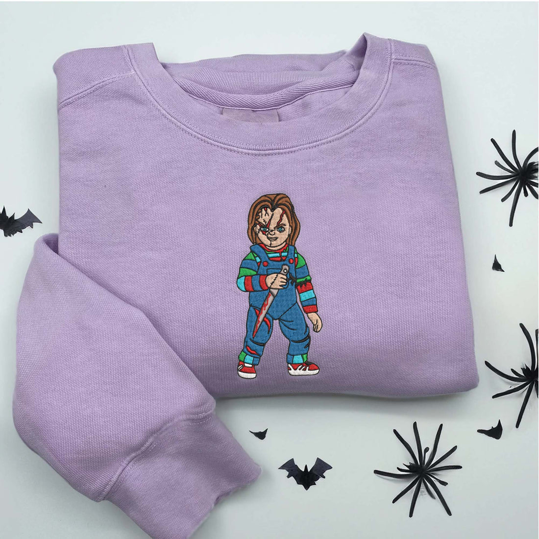 Doll Killer Halloween Sweatshirt, Halloween Embroidery Sweatshirt HLW_M199