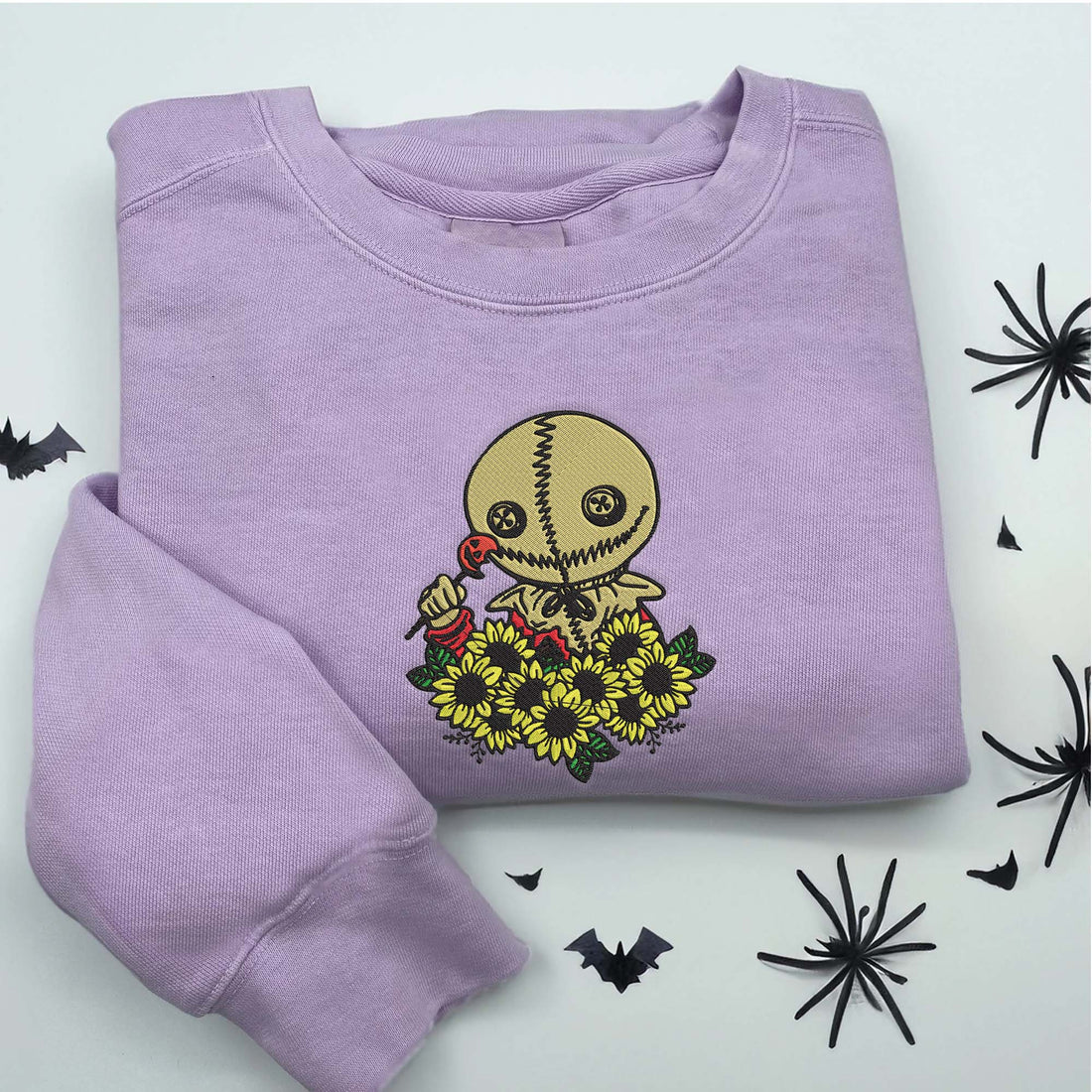Horror Villains Halloween Sweatshirt, Halloween Embroidery Sweatshirt HLW_M551