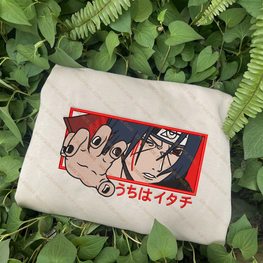 The Genius of the Family Embroidery Sweatshirt, Manga Box Embroidery Sweatshirt A_NT02