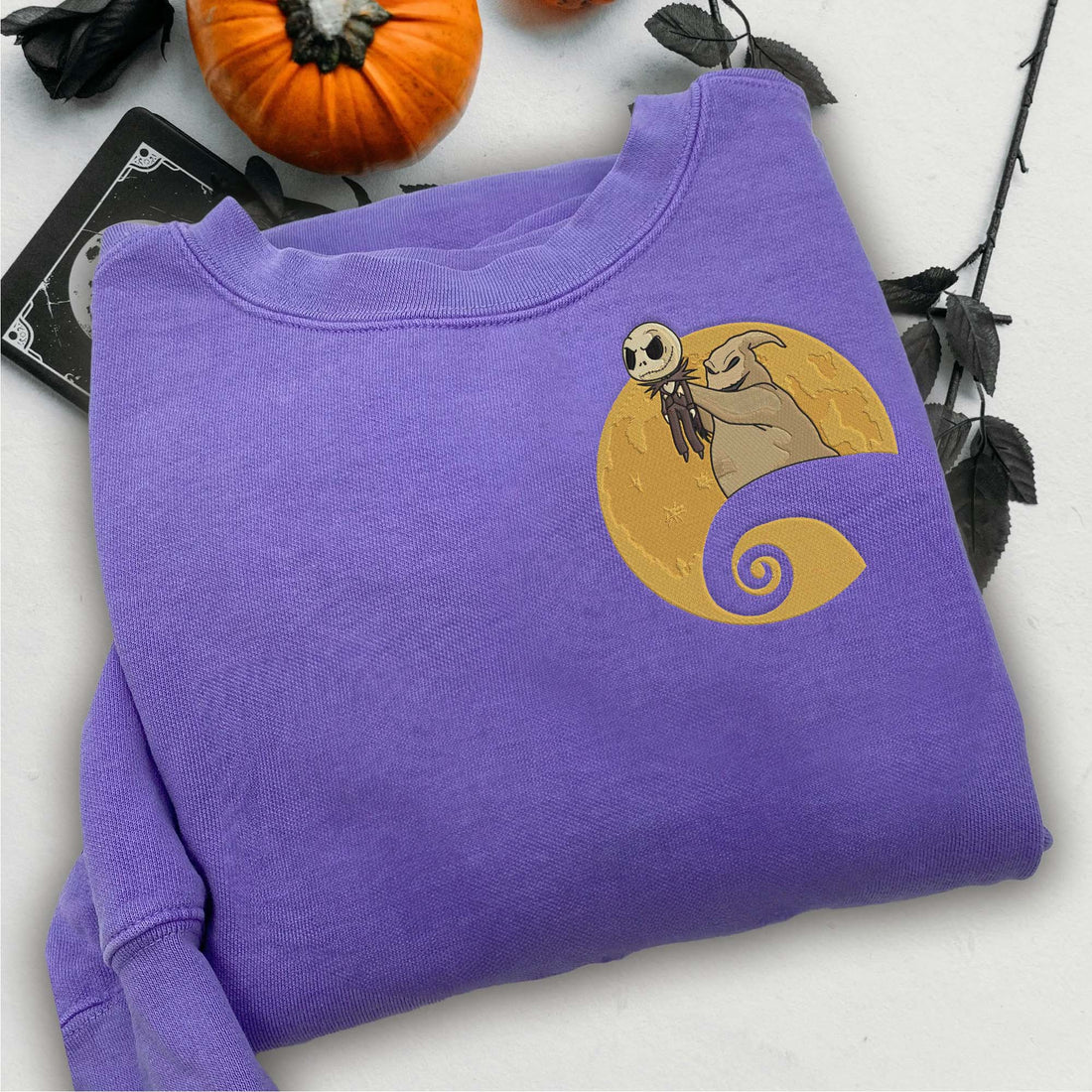 Horror Charaters In Bad Dream Sweatshirt, Halloween Embroidery Sweatshirt HLW_M750
