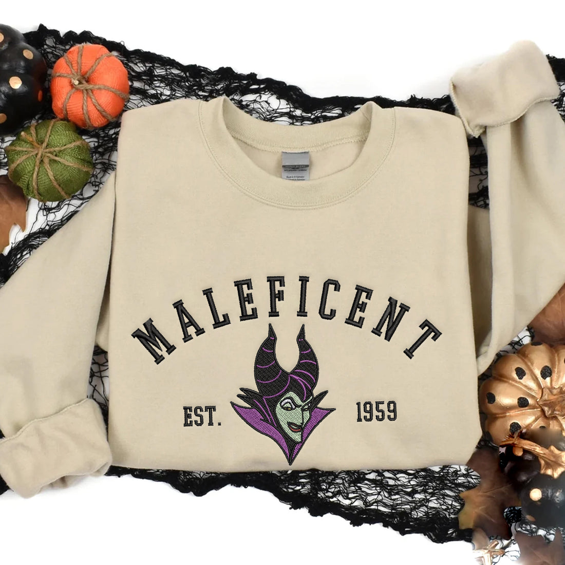 Evil Characters Embroidery Sweatshirt, Halloween Embroidery Sweatshirt HLW_M665