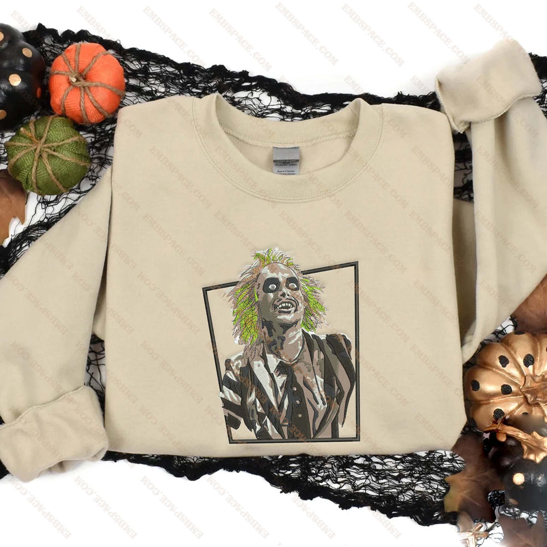Horror Movie Character Halloween Embroidery Sweatshirt, Halloween Embroidery Sweatshirt HLW_M1821