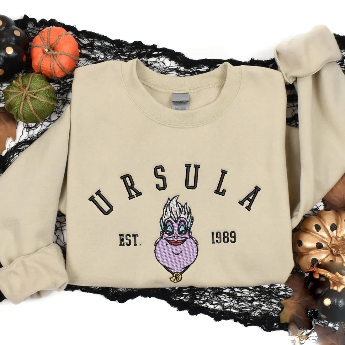 Evil Characters Halloween Embroidery Sweatshirt, Halloween Embroidery Sweatshirt HLW_M666